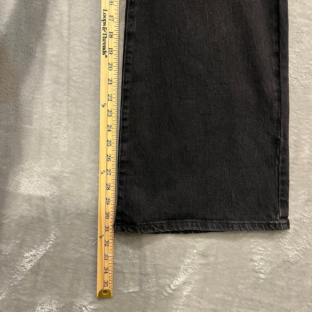 Universal Thread Flare Jeans Womens 17 Black High Rise Denim Regular New - Picture 6 of 10